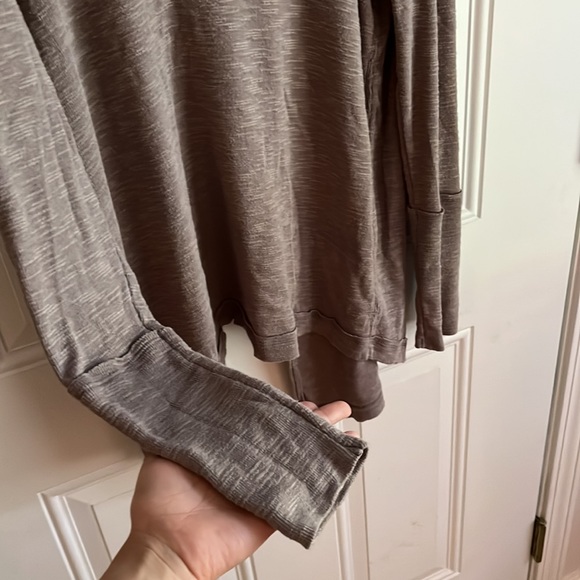 EUC Free People Split Back Turtleneck - Stone - Picture 2 of 11